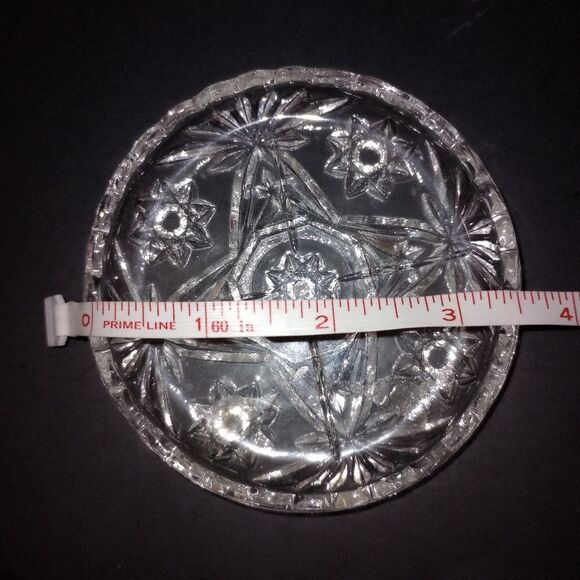 🆕🥃 Vintage Crystal Coasters Set of 4 - Picture 4 of 4